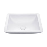 Classique 420 Matte White Cast Stone Above Counter Basin